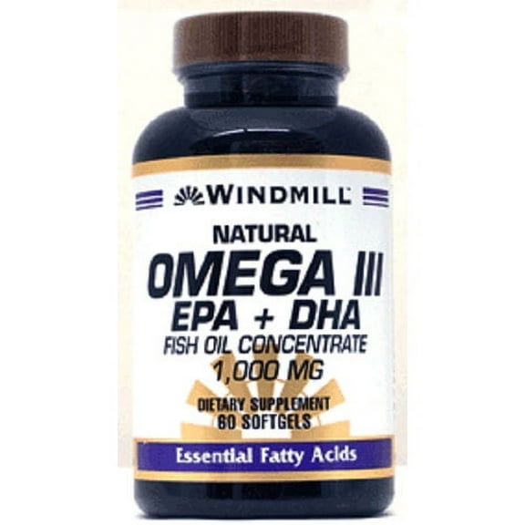 Windmill Natural Omega Iii Epa Plus Dha 1000Mg Softgels, 60 Ea