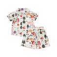 thumbnail image 3 of Hiijoy Toddler Boys Hawaii Outfit Summer Beach Button Down Shirt and Shorts Set for Kids, 3 of 3