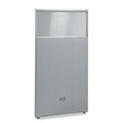 OFM RiZe Series Model PG6331 63" x 31" Vinyl Panel with Polycarbonate, Gray with Gray Frame