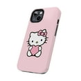 thumbnail image 2 of iPhone Tough Case Hello Kitty Heart Pink Bowtie Pattern Cute Candy Kawaii, 2 of 6