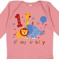 thumbnail image 4 of Inktastic Safari 1st Birthday Boys or Girls Long Sleeve Baby Bodysuit, 4 of 5
