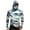 Dark Blue, variant on Novelty Palm Tree Print Hooded Fishing Shirts for Men, UPF 50+ SPF Sun Protection Quick Dry Compression Hoodies Long Sleeve Tops with Face Mask for Outdoor Workout