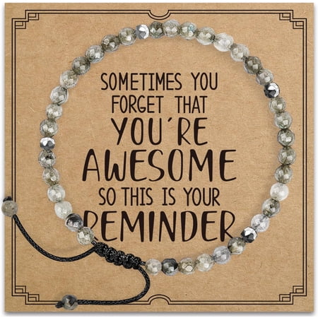 Inspirational Gifts Bracelets for Women Healing Natural Stone Bracelets – Get Well Soon Gifts for Women Best Friends Sister Girls – Life is Tough But So are You Bracelet
