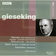 Perhaps the supreme interpreter of the piano music of Claude Debussy, the German-born and French-reared pianist Walter Gieseking bathes this music with a sumptuous intelligence and precise tonal control. He achieves the latter with one of the most refined pedaling techniques known to piano playing, a technique that exploits not only sophisticated combinations of the three pedals but also a masterful handling of half-pedal effects. In Gieseking's hands, a piece like "L'Isle joyeuse" becomes a study in shimmering ecstasy, as he renders the pearly passage-work with a dazzling, rippling delicacy. Gieseking's structural understanding of and emotional restraint in this repertory enables him to strike just the right aesthetic chord, as it were, with a piece like "Pagodes," in which dynamic pacing is the key to building giant slabs of sound. Gieseking's impeccable pacing compels the listener to hear a majestic monument of sound rising to form some sonic pagodas.