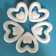 thumbnail image 3 of EeaseMX 5 bolas colgantes con forma de corazón doble para el Día de la Madre, boda o compromiso (blanco), 3 of 7