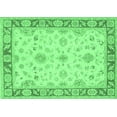 thumbnail image 1 of Ahgly Company Indoor Rectangle Oriental Emerald Green Traditional Area Rugs, 2' x 3', 1 of 4