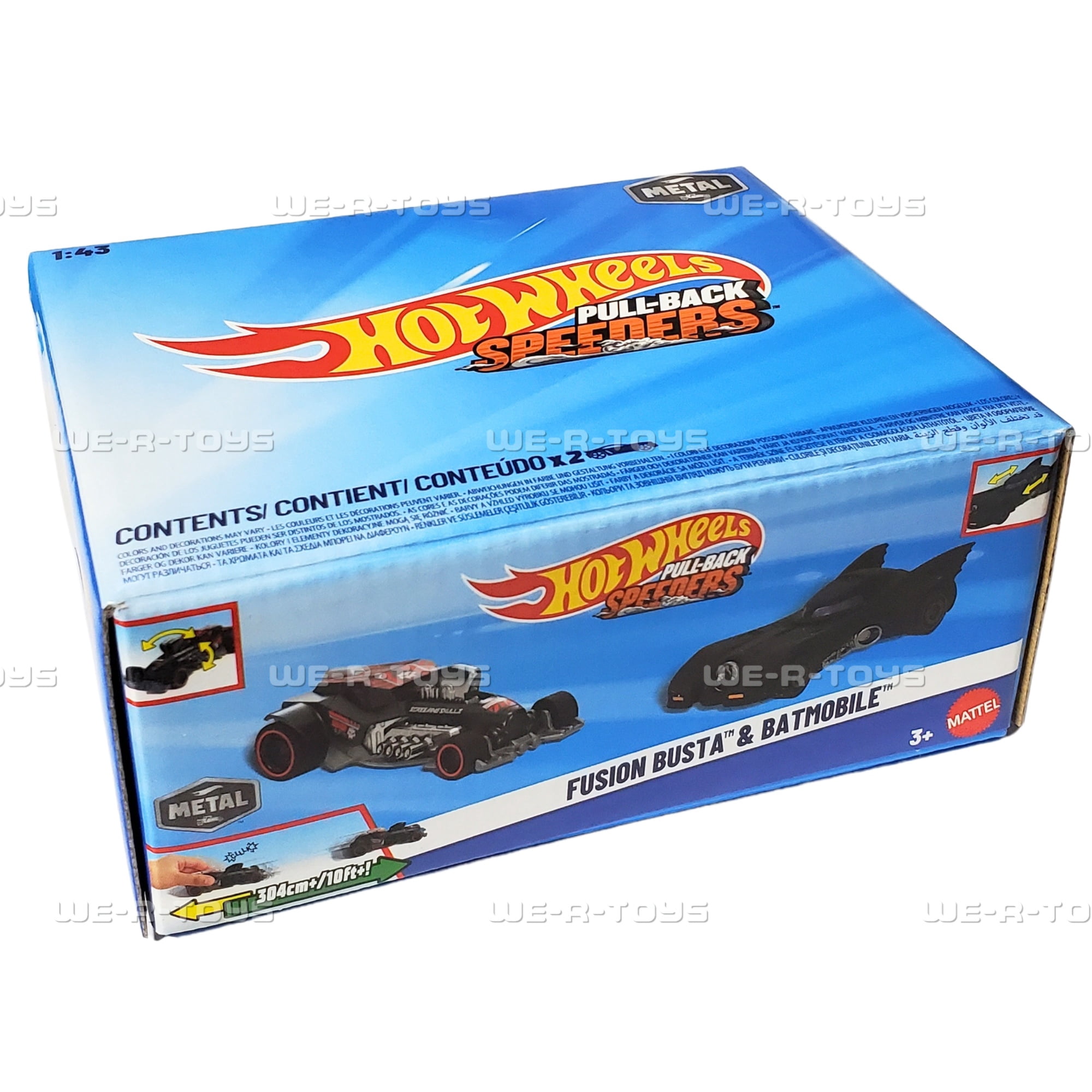 Hot Wheels Pull-Back Speeders DiMachinni Veloce & 2023 Nissan Z