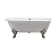 thumbnail image 3 of 69" Cast Iron R5001GLD-GLD Soaking Clawfoot Tub and Tray with External Drain, 3 of 3