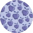thumbnail image 1 of Ahgly Company Tapis Rond Lavable en Machine Intérieur Transitionnel Violet Pervenche, 4 Pieds Rond, 1 of 7