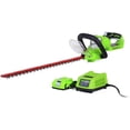 thumbnail image 1 of Greenworks 24V 22" Cordless Hedge Trimmer, 2.0Ah Battery and Charger Included, 1 of 7