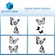 thumbnail image 2 of Pegatinas de tatuajes de mariposas a prueba de agua para manos y muñecas, tatuajes de larga duración semipermanentes con temática de medicina herbal para mujeres, 2 of 4