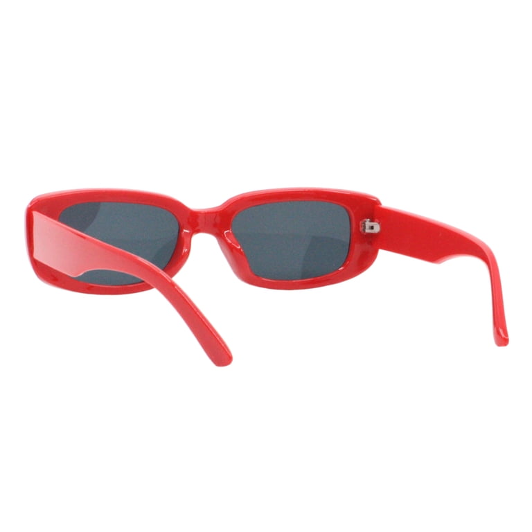 ?Red Square Sunglasses Retro Trendy UV400 Protection ERII - Women Retro Vintage Square Sunglasses - Cramilo  main image 4