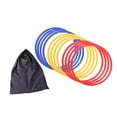 thumbnail image 4 of jinwen 12 Pieces Agility Rings Sports Speed Rings for Outdoor Activity Games Soccer 40cm, 4 of 9