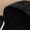 thumbnail image 5 of TOWED22 Toddler Girl Boy Basic Plain Long Sleeve Lightweight Hood Jacket Cotton Hoodie Sweatshirt(Black,4-5 Y), 5 of 7