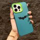 thumbnail image 3 of Funda de teléfono con textura mate y patrón de araña de murciélago, carcasa a prueba de golpes para iPhone 16, 15, 14, 13, 12, 11 Pro Max, XS, XR, 7, 8 Plus, SE 2022, 3 of 5