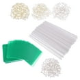 thumbnail image 1 of Almencla 100pcs 3D Flower Windmill Self-assembly Garden Decor Kid Outdoor Toy Green, 1 of 8