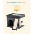 thumbnail image 6 of Cat Tree Tower Perch Bed and Washable Top for Large Adult Cats, Condo and Scratching Post for Indoor Kitten Pet, 6 of 14