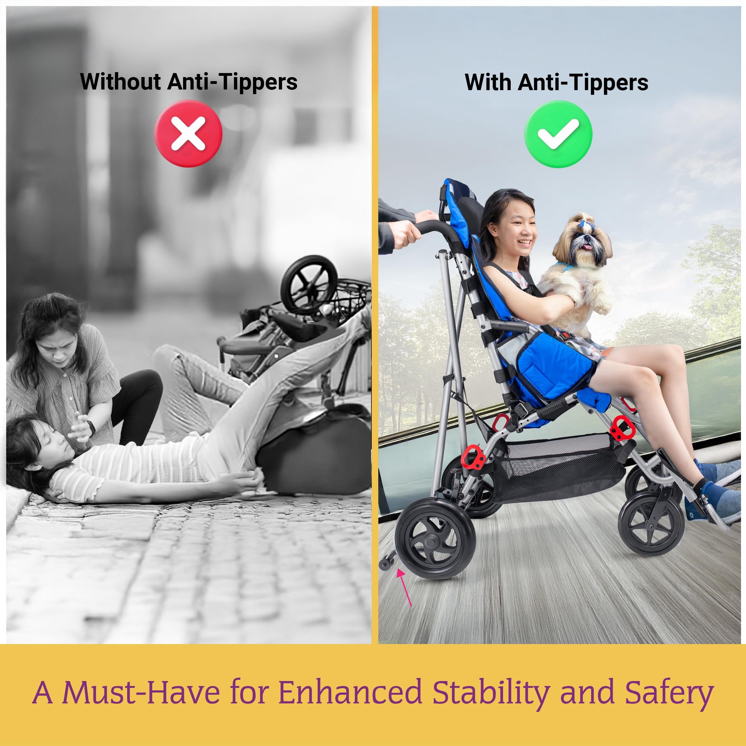 Ziggo ST8804 Anti Tippers for Stroller
