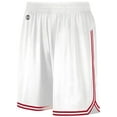 thumbnail image 2 of Holloway Sportswear XL Womens RETRO BASKETBALL SHORTS White/Scarlet 224377, 2 of 7