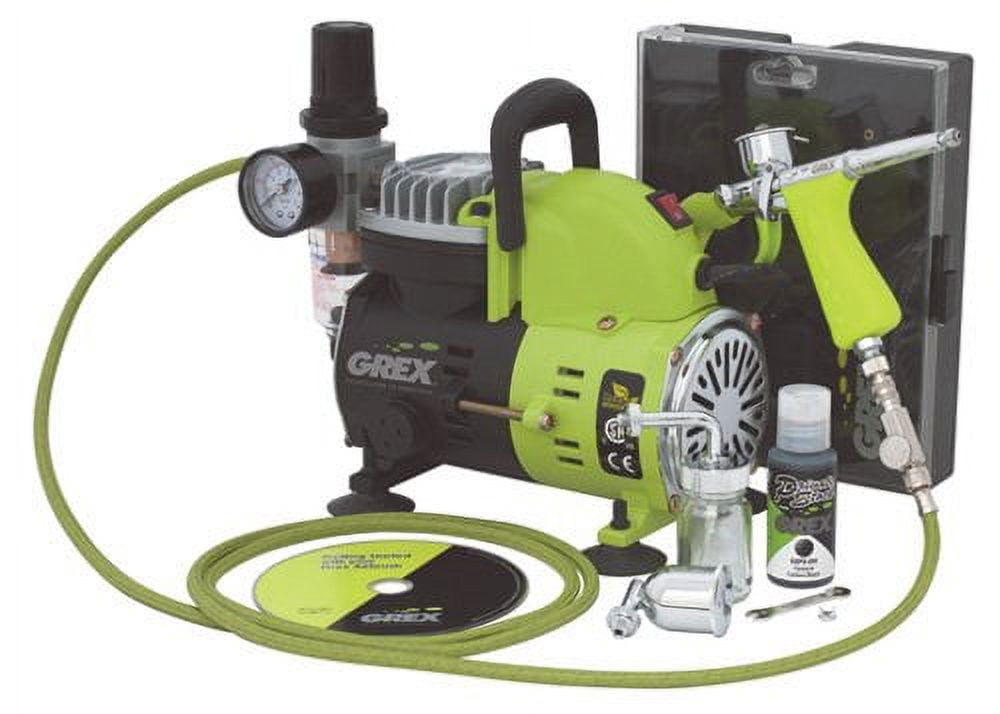 Grex Airbrush Combo Kit - Tritium Side Feed Airbrush