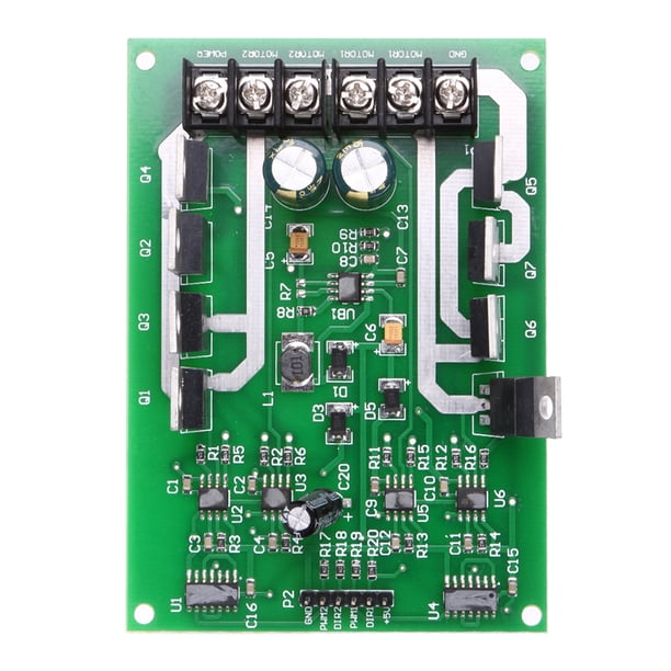 Sywqhk Placa de módulo de controlador de motor dual H-bridge DC MOSFET IRF3205 3-36V 15A Peak30A