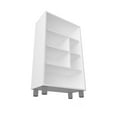 thumbnail image 5 of Fm Furniture Charco Bookcase in Melamine with Six  Shelves, White, 5 of 7