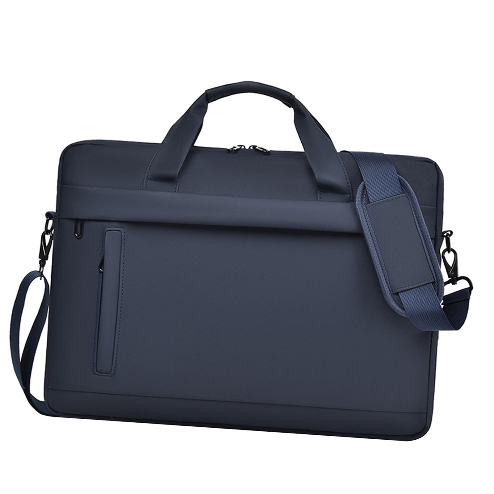 Wzmzjy Laptop Briefcase Shockproof Computer Carrying Bag for Business Travel Office Blue