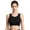 Black, variant on Plus Size Sports Bras for Women Seamless Compression Racerback High Intensity Wireless Black M