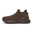 thumbnail image 2 of Men's Slip On Walking Shoes Breathable Knit Upper Thick Sole Sock Sneakers for Casual Daily Commute, 2 of 7