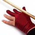 thumbnail image 4 of Spandex Snooker Billiard Cue Glove Pool Left Hand Open Three Finger Accessory 4 Colors(black), 4 of 8