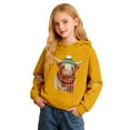 thumbnail image 3 of Kids Hoodie Unisex Casual Cute Sweatshirts Highland Cattle Print Long Sleeve Fall Pullover, 3 of 8