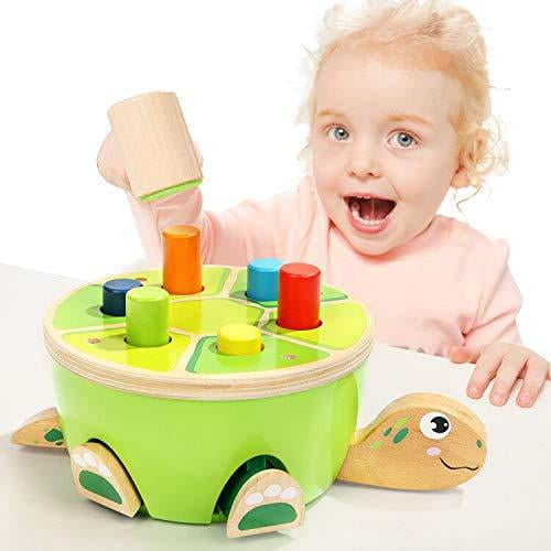 TOP BRIGHT Montessori Toys for Toddlers Learning Fine Motor Skills - Preschool Wooden Toys Hammering & Pounding Toys - Gifts for 2 Year Old Girl Boy ...