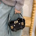 thumbnail image 7 of Vjnyvs Women's Plush Cat Face Crossbody Bag Fluffy Shoulder Messenger Purse Black, 7 of 7