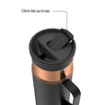 thumbnail image 3 of Contigo 20 oz Stainless Steel Travel Mug Tumbler – Leak-Proof Insulated Coffee Mug, Keeps Drinks Hot, Side Handle, Black/Bronze, 3 of 7