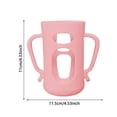 thumbnail image 2 of Silicone Sleeves Compatible with Pigeon Bottles For 8oz, Anti Breakage Glass Bottle Holder with Handles, Quick Install, Easy to Clean, 2 of 3
