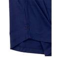 thumbnail image 3 of Cuts Clothing Men's Curve Hem Henley 4 Way Stretch Tee T-Shirt (Small, Pacific Blue), 3 of 3