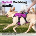 thumbnail image 4 of Arnés para perros Rabbitgoo Escape Proof de cuerpo entero en L, morado, 4 of 8