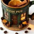 thumbnail image 4 of WKSCLPAI St. Patrick’s Day Irish Pub Mug, EST. 1999 Exquisite Vintage Coffee Mug, 3D Vintage Bar Design Winter Mugs for Coffee Lovers & Decor Fans, 4 of 7