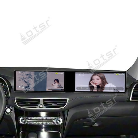 Aotsr Dual 12.3 inch For Hyundai Tucson 2016-2019 GPS Navigation Android 13 Car Radio CarPlay Multimedia Player Head Stereo Unit HD Screen