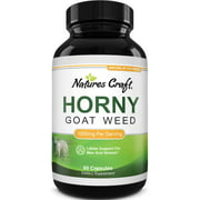 Horny Goat Weed for Men 1000mg Male Enhancement Pills 60ct - Natural Horny Goat Weed Herbal Supplement with Maca Root and Tongkat Ali Powder - Testosterone Booster for Male Performance, Energy Stamina