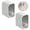 Grey 2pcs, variant on Toothbrush Holder Wall Mounted Toothbrush Holders for Bathrooms, Tooth Brush Holder for Travel and Home, Single Toothbrush Organizer with Cover for Shower 2PCS