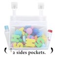 thumbnail image 7 of Bath Toy Organizer Multiple Ways to Hang, Extra Large Opening Bathroom Toy Holder, Bottom Zipper Bathtub Toy Storage Bag (Blue), 7 of 7