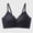 Black, variant on Women V Neck Vertical Ribbed Wireless Bra Thin Adjustable Straps Soft Molded Support Seamless Daily Basic Comfort Bra Khaki L