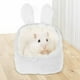 thumbnail image 5 of Mini cama portátil para conejillos de indias, casa para hámster, suministros cálidos, accesorios de cama Blanco, 5 of 9