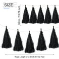 thumbnail image 2 of Uxcell 20Pcs Black Tassel Garland Banner w Rope for Wedding Birthday Party Decoration, 2 of 4