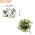 thumbnail image 4 of Blosmon Peonies Artificial Flowers 2 Pcs Vintage White Silk Peony Flowers Faux Floral Arrangements Bouquet for Wedding Party Home Decor, 4 of 8