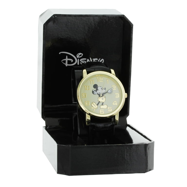 Mickey Mouse Gold and Black Watch Amazon.com: Disney Officially Licensed Mickey Mouse Watch  main image 4