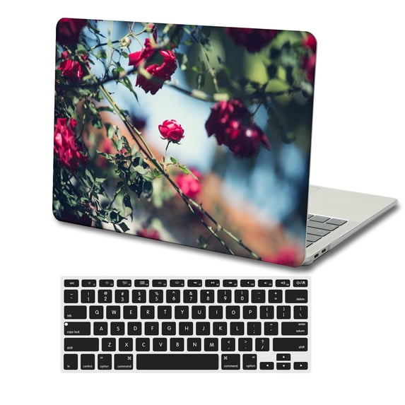 KSK KAISHEK Hard Shell Cover Only Compatible MacBook Air 13.6" m2 2022.0 A2681 + Black Keyboard Cover, Rose series 0195