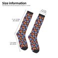 thumbnail image 4 of Fotbe Leaves Flower print Women's Men's Novelty Crew Socks Cotton Socks Knee High Socks for Walking,Running,Nurses,Pregnancy, 4 of 8