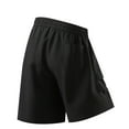 thumbnail image 3 of HOOMEUMY Cargo Shorts for Men Outdoor Beach Shorts Solid Color Leisure Summer Fashion Comfy Elastic Waist Casual Multi Pocket Sports Cargo Shorts (Black,M), 3 of 7